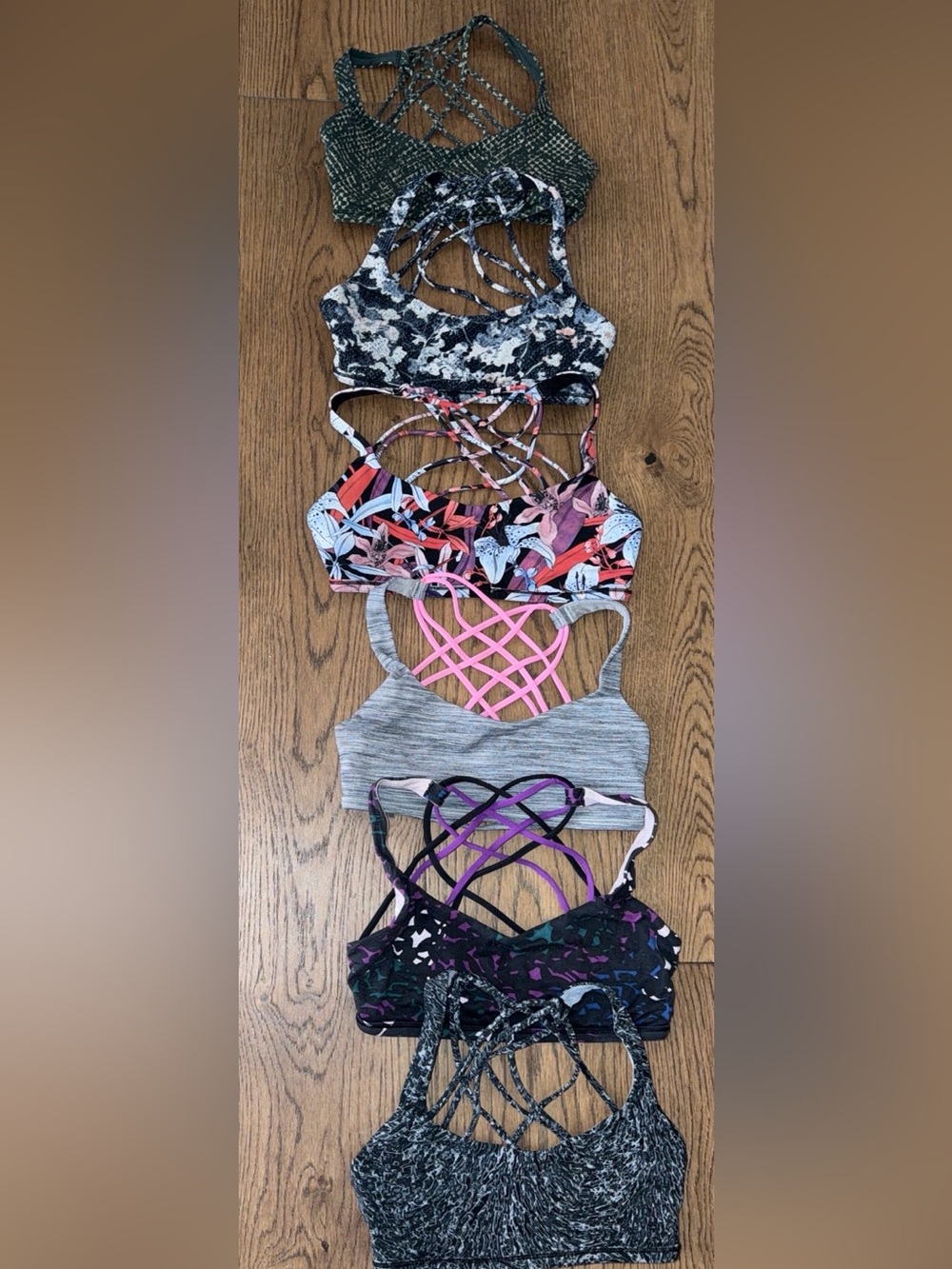 LULULEMON BUNDLE • FREE TO BE WILD BRAS • SIZE 4